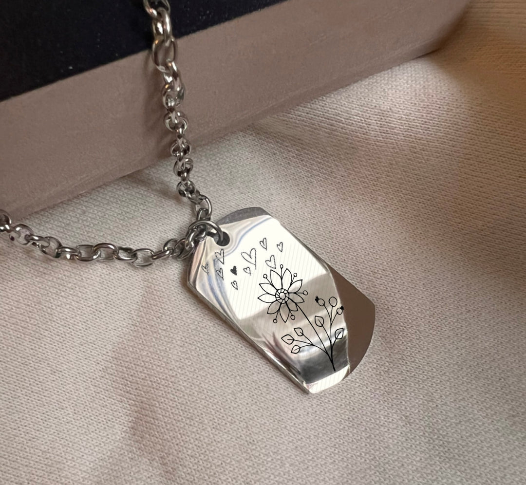 Engraved Drawing Jewellery