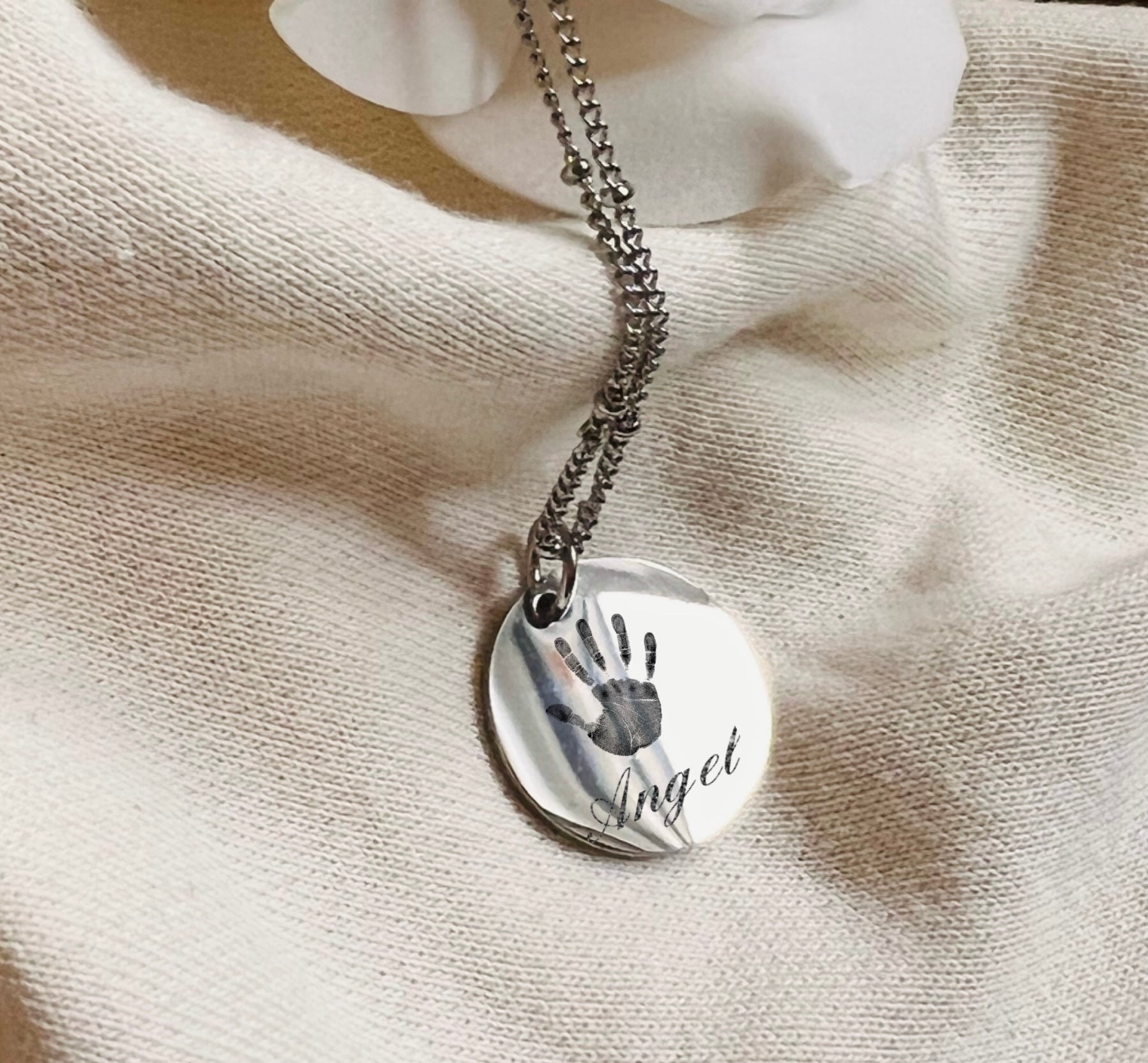 Hand and Footprint Engraved Jewellery