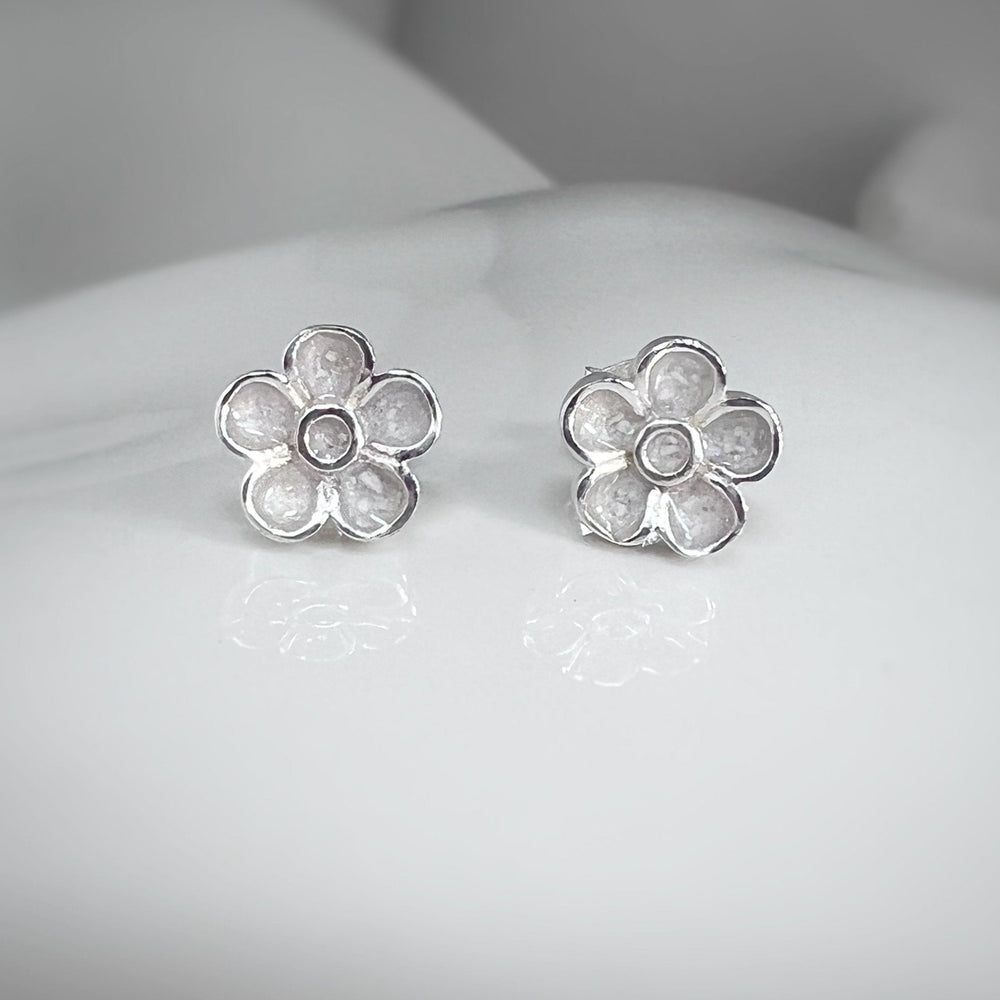 Forget me not ashes stud earrings