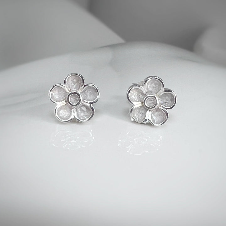 Forget me not ashes stud earrings