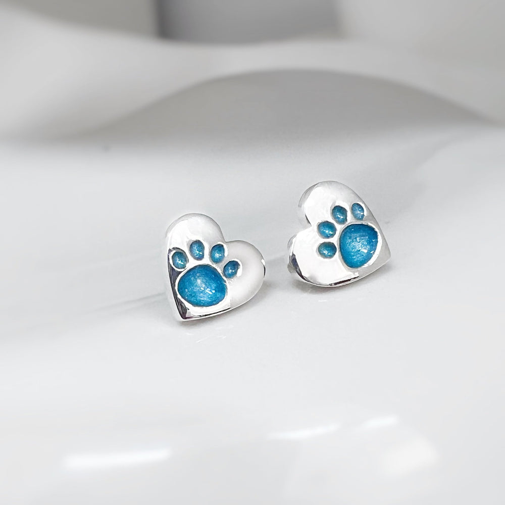 Memorial Ashes Paw Earrings