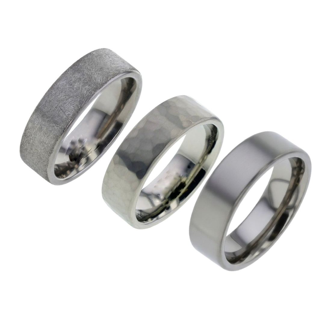 Modern Titanium Memorial Ashes Men’s Ring