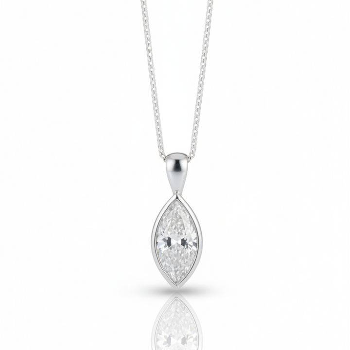 The Elegance Marquise Memorial Jewellery Ashes Necklace