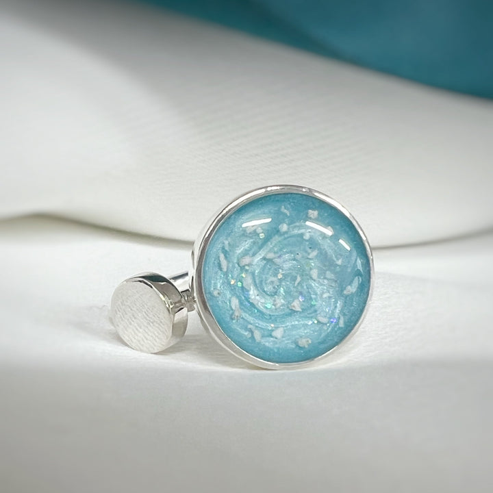 Adjustable Double Circle Memorial Ashes Ring - Nicky Robin Memorial Jewellery