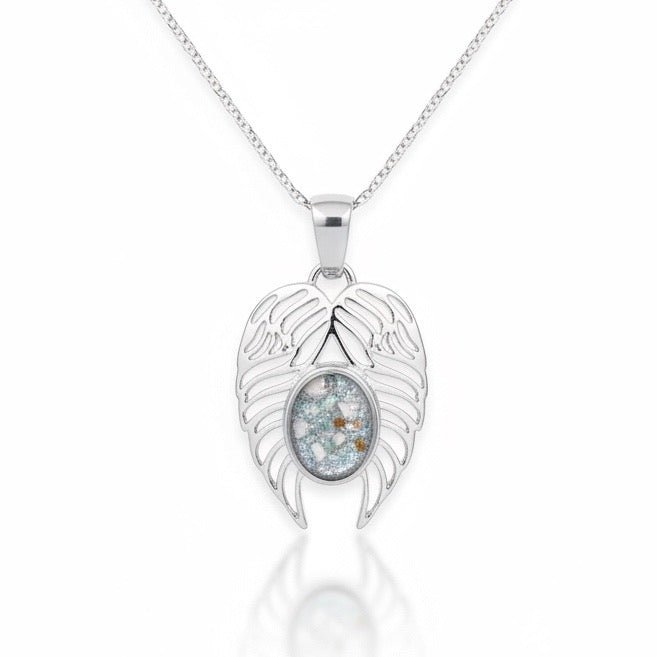 Angel Wings Memorial Ashes Necklace - Nicky Robin Memorial Jewellery