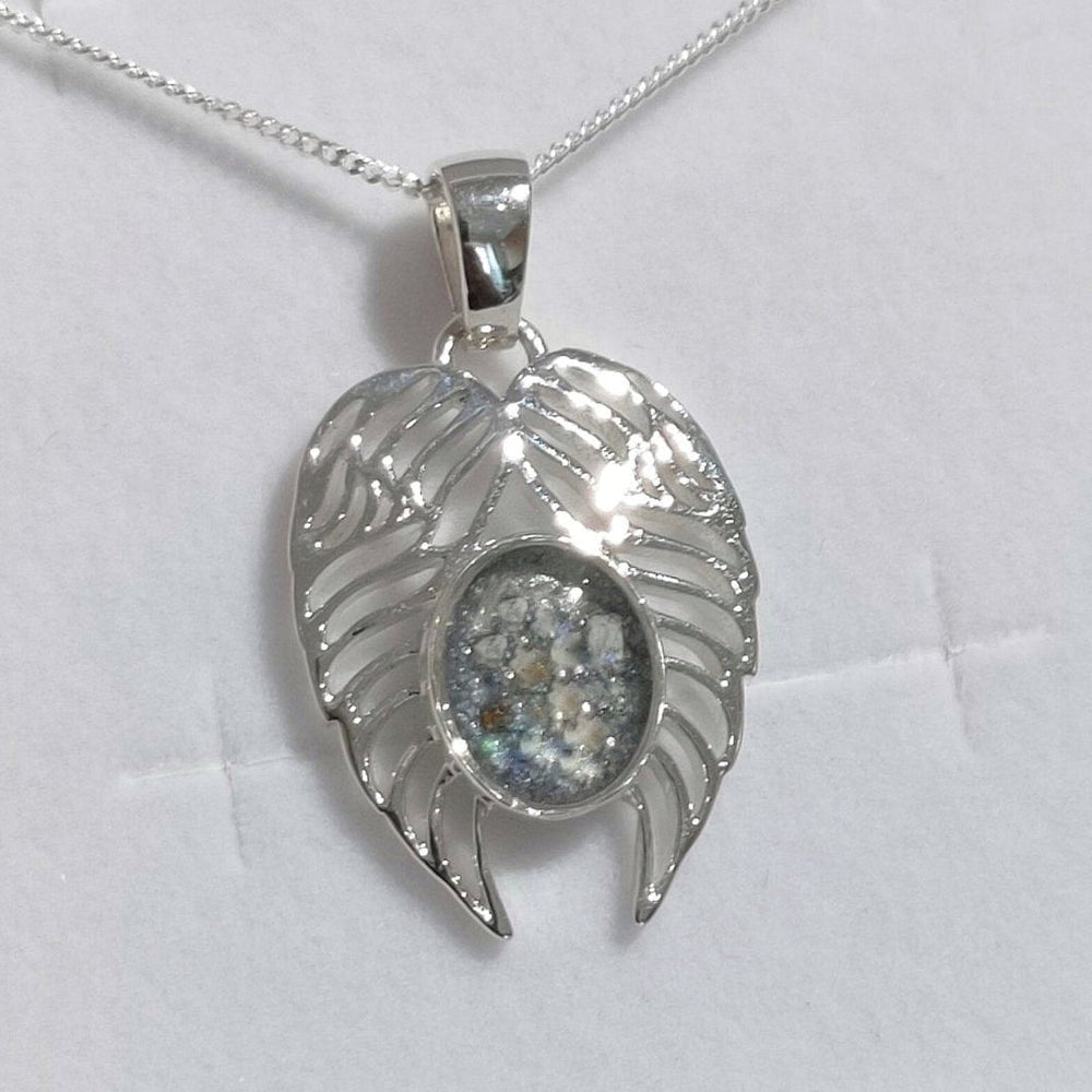 Angel Wings Memorial Ashes Necklace - Nicky Robin Memorial Jewellery