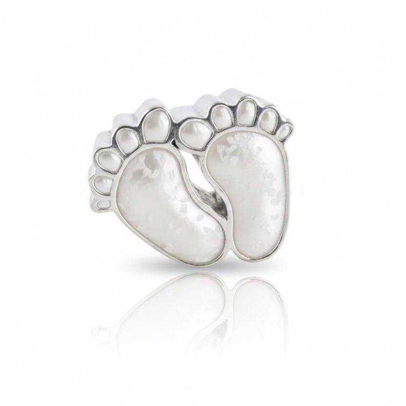 Baby Feet Memorial Charm Bead - Nicky Robin Memorial Jewellery