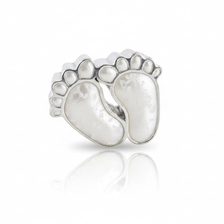 Baby Feet Memorial Charm Bead - Nicky Robin Memorial Jewellery