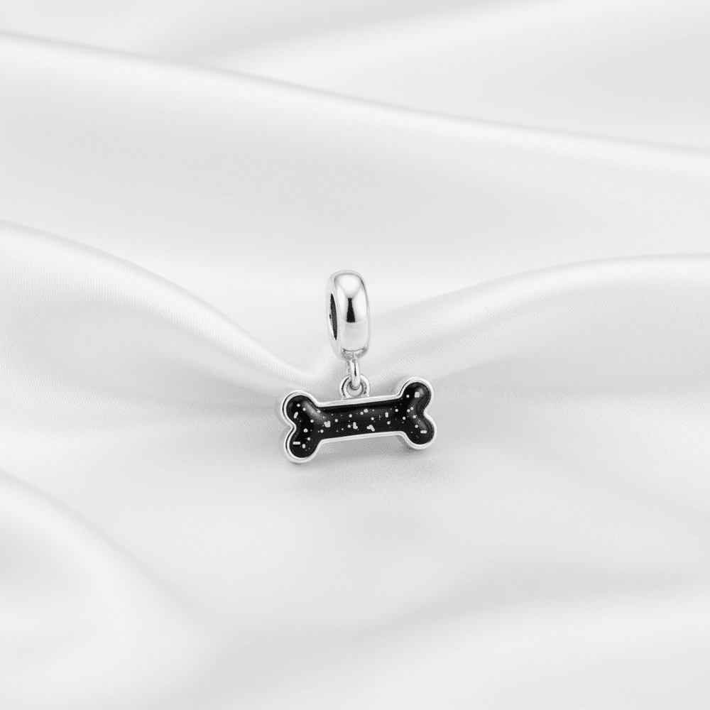 Bone Memorial Ashes Dangle Charm - Nicky Robin Memorial Jewellery