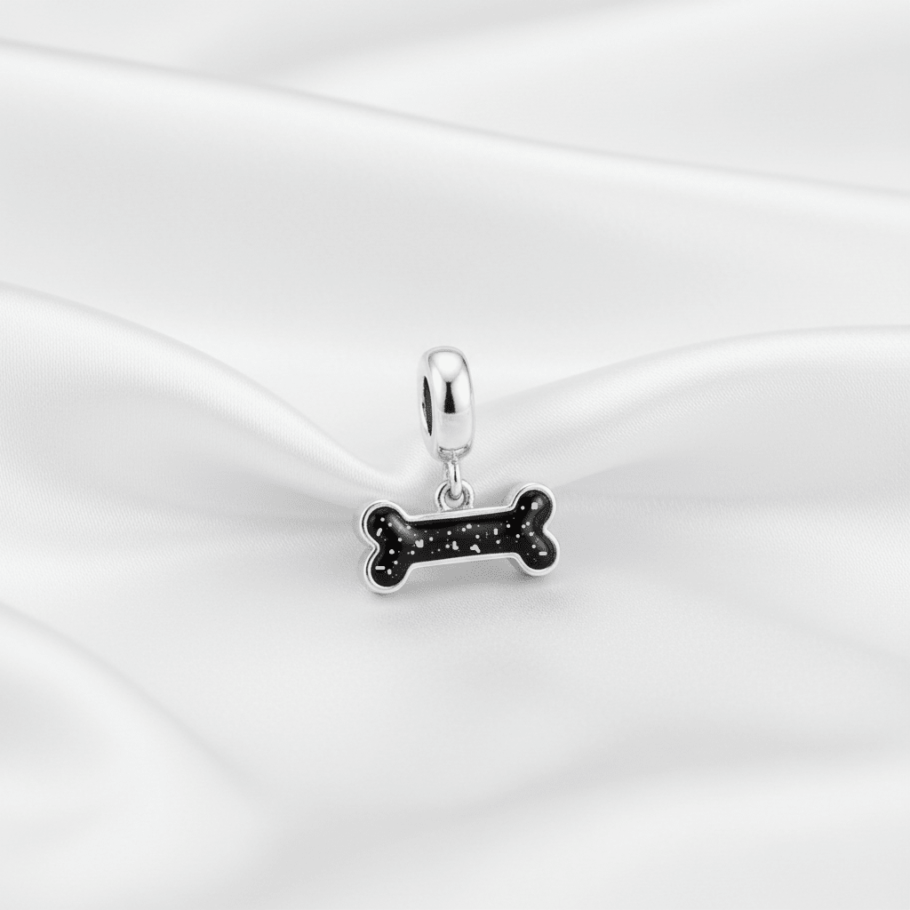 Bone Memorial Ashes Dangle Charm - Nicky Robin Memorial Jewellery