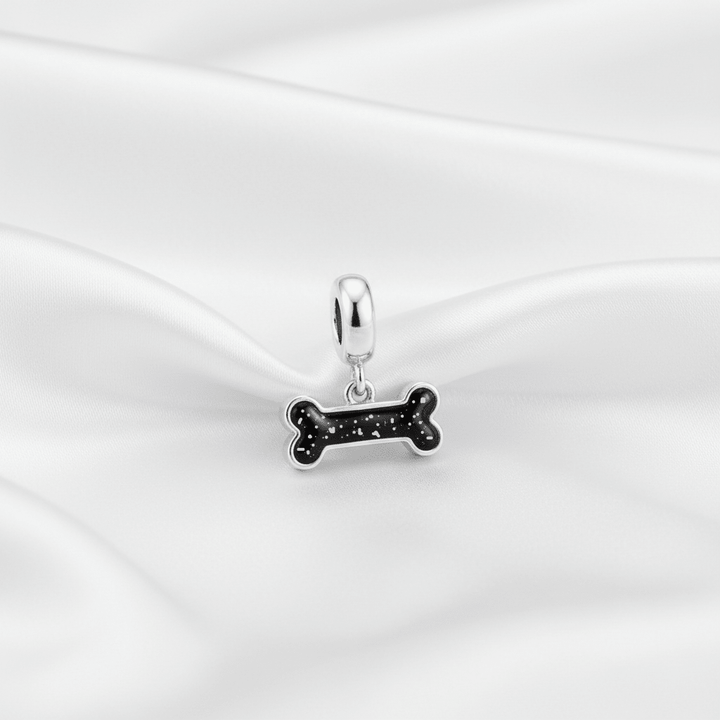 Bone Memorial Ashes Dangle Charm - Nicky Robin Memorial Jewellery