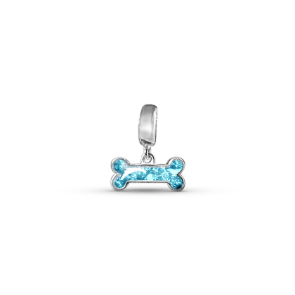 Bone Memorial Ashes Dangle Charm - Nicky Robin Memorial Jewellery