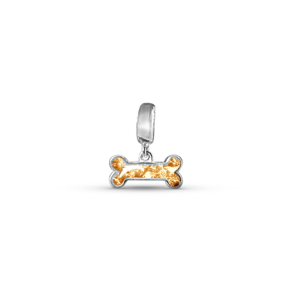 Bone Memorial Ashes Dangle Charm - Nicky Robin Memorial Jewellery