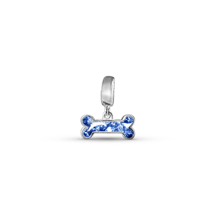Bone Memorial Ashes Dangle Charm - Nicky Robin Memorial Jewellery