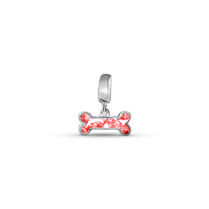 Bone Memorial Ashes Dangle Charm - Nicky Robin Memorial Jewellery