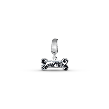 Bone Memorial Ashes Dangle Charm - Nicky Robin Memorial Jewellery