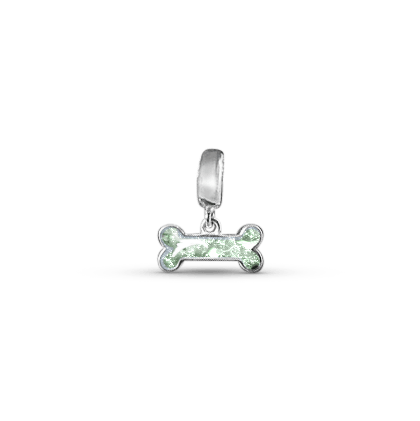 Bone Memorial Ashes Dangle Charm - Nicky Robin Memorial Jewellery