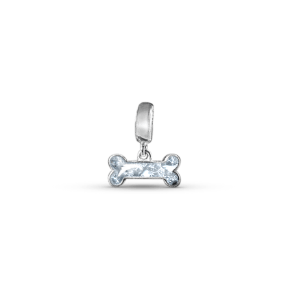 Bone Memorial Ashes Dangle Charm - Nicky Robin Memorial Jewellery