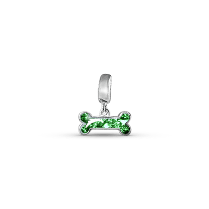 Bone Memorial Ashes Dangle Charm - Nicky Robin Memorial Jewellery