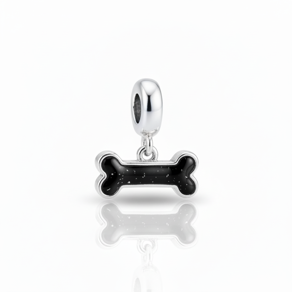 Bone Memorial Ashes Dangle Charm - Nicky Robin Memorial Jewellery