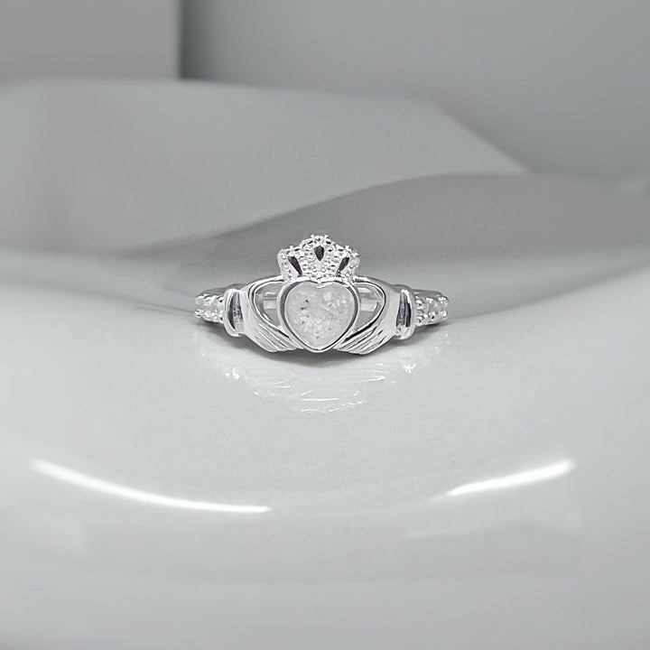 Claddagh Ashes Ring - Nicky Robin Memorial Jewellery
