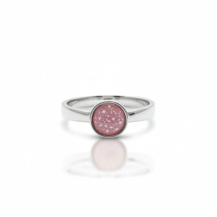 classic round memorial ashes ring