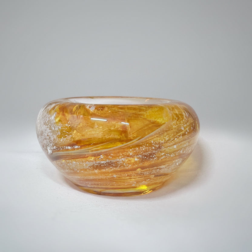 Cremation Ashes Swirling Glass Candle Holder - Nicky Robin Memorial Jewellery