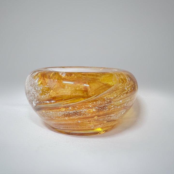 Cremation Ashes Swirling Glass Candle Holder - Nicky Robin Memorial Jewellery