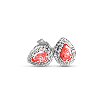 Crystal Teardrop Memorial Earrings - Nicky Robin Memorial Jewellery