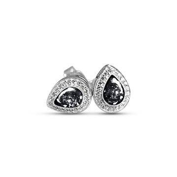 Crystal Teardrop Memorial Earrings - Nicky Robin Memorial Jewellery