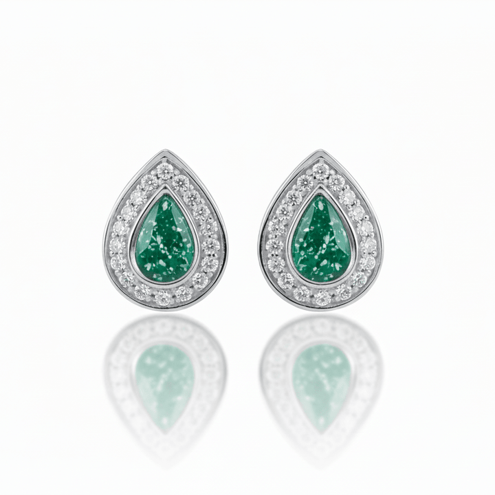 Crystal Teardrop Memorial Earrings - Nicky Robin Memorial Jewellery
