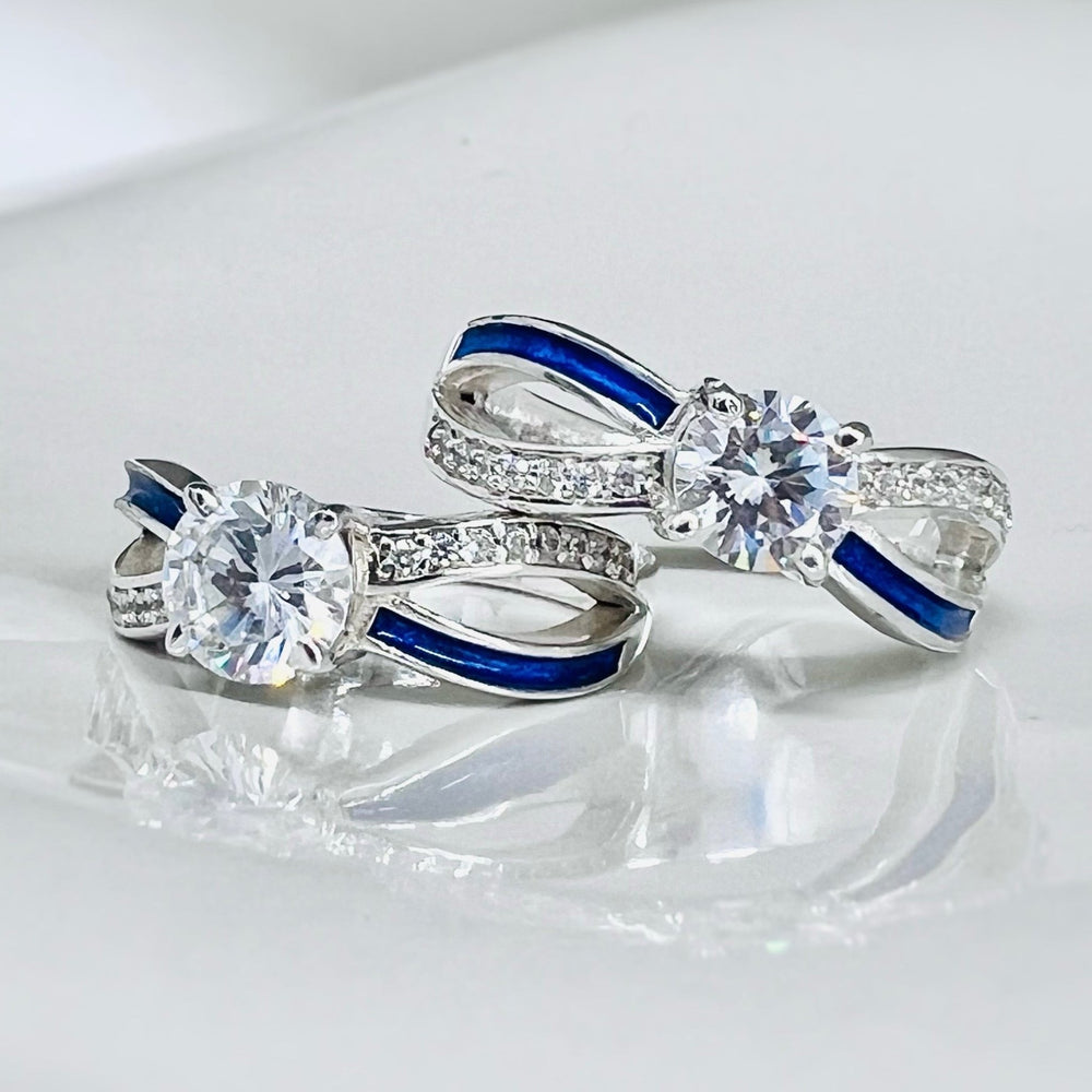 CZ Solitaire Infinity Memorial Ring - Nicky Robin Memorial Jewellery