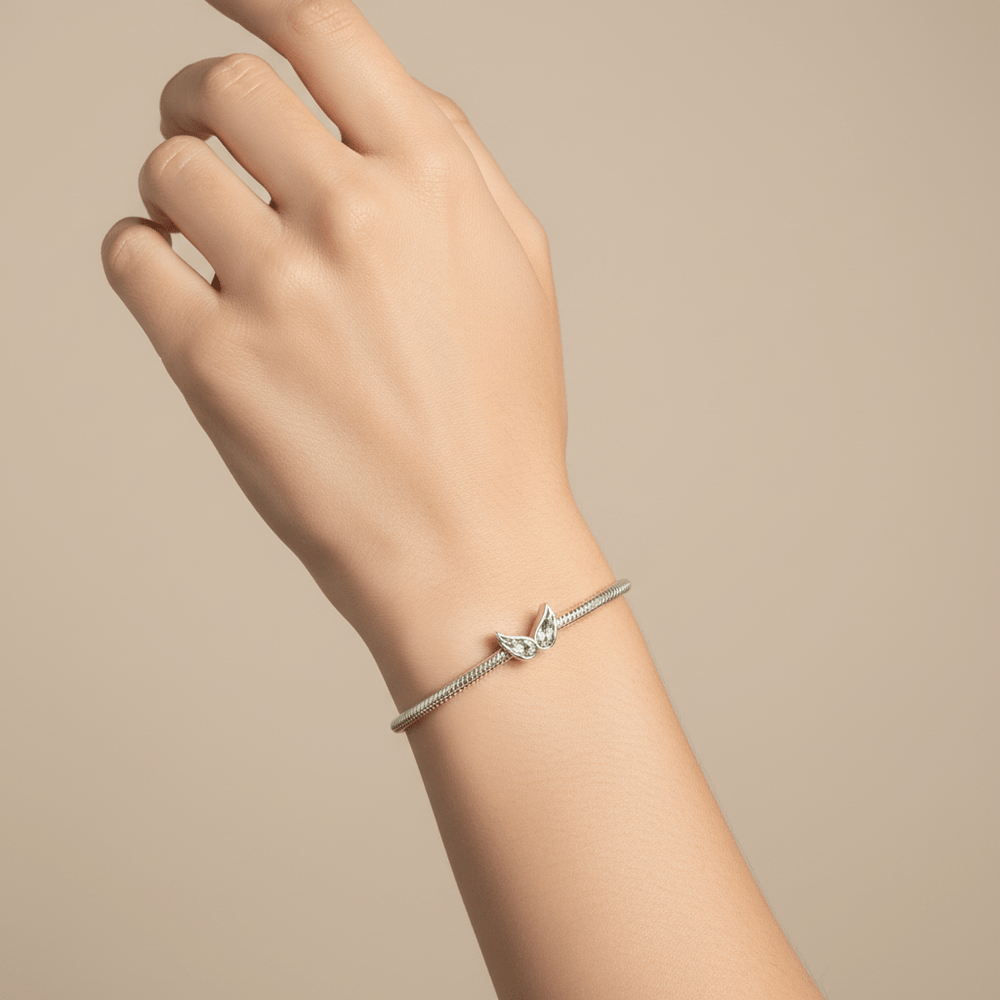 Dainty Angel Wings Memorial Charm - Nicky Robin Memorial Jewellery