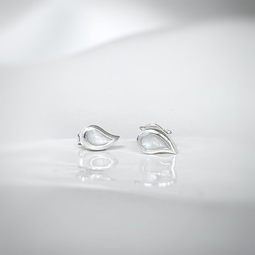 Dainty Droplet Memorial ashes Earrings - Nicky Robin Memorial Jewellery