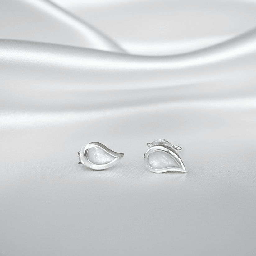 Dainty Droplet Memorial Earrings - Nicky Robin Memorial Jewellery
