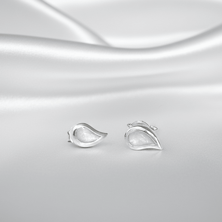 Dainty Droplet Memorial Earrings - Nicky Robin Memorial Jewellery