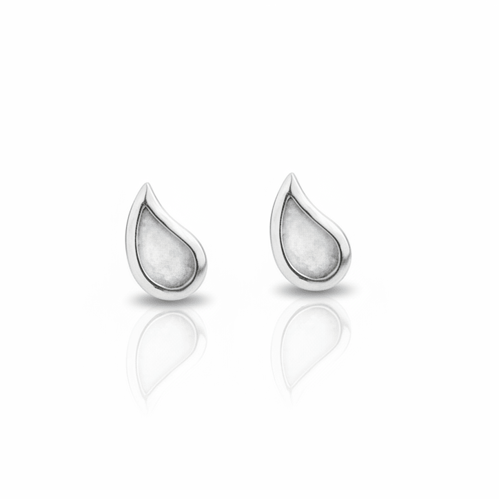 Dainty Droplet Memorial Earrings - Nicky Robin Memorial Jewellery
