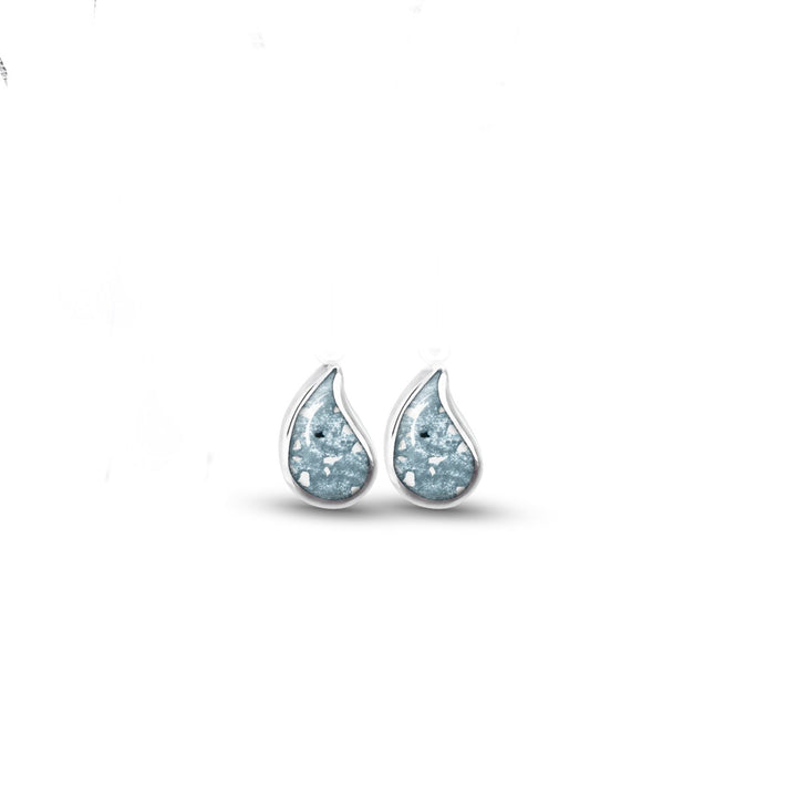 Dainty Droplet Memorial Earrings - Nicky Robin Memorial Jewellery