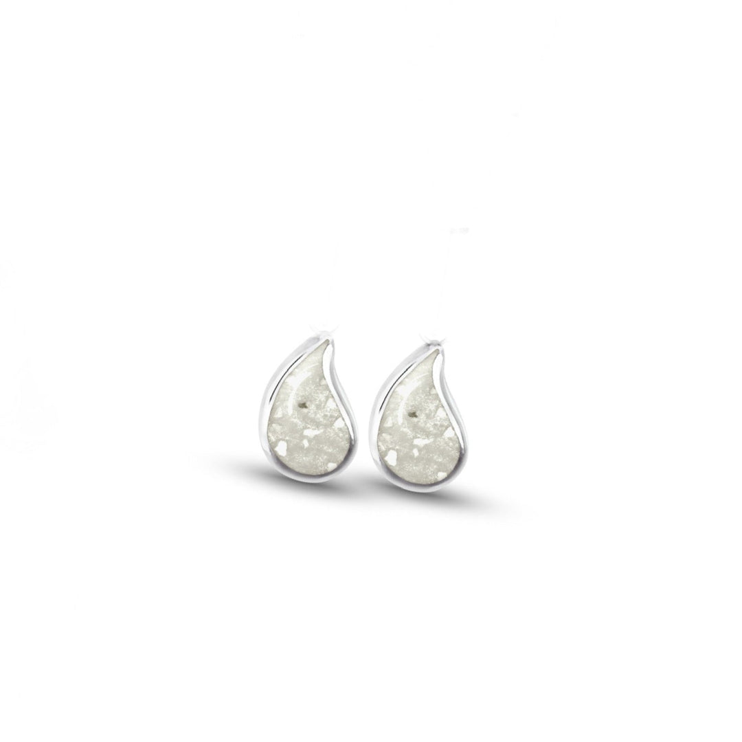 Dainty Droplet Memorial Earrings - Nicky Robin Memorial Jewellery