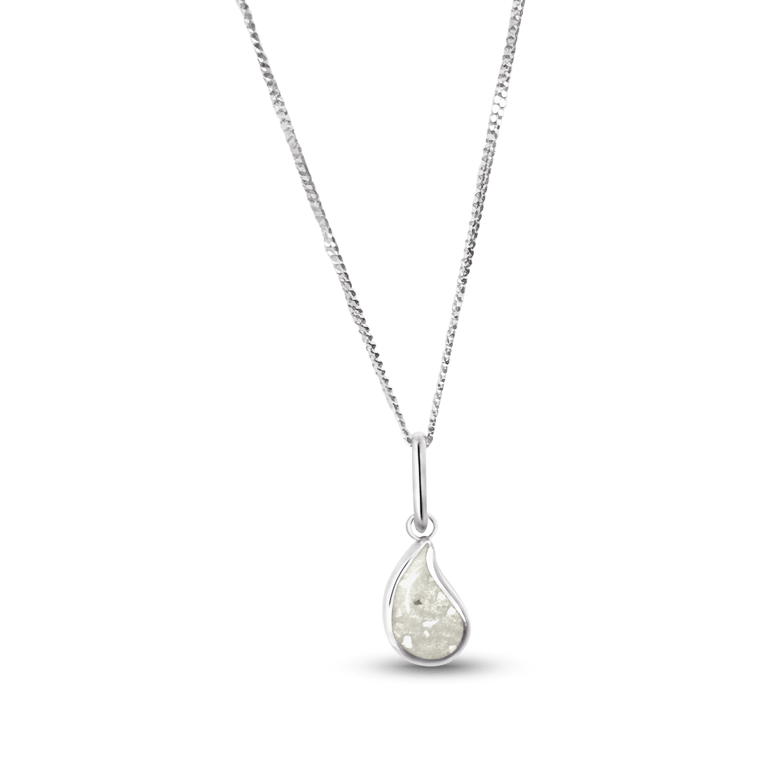 Dainty Droplet Memorial Necklace - Nicky Robin Memorial Jewellery