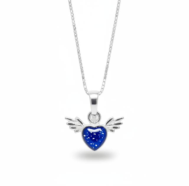 Dainty Flying High Love Heart Memorial Necklace - Nicky Robin Memorial Jewellery