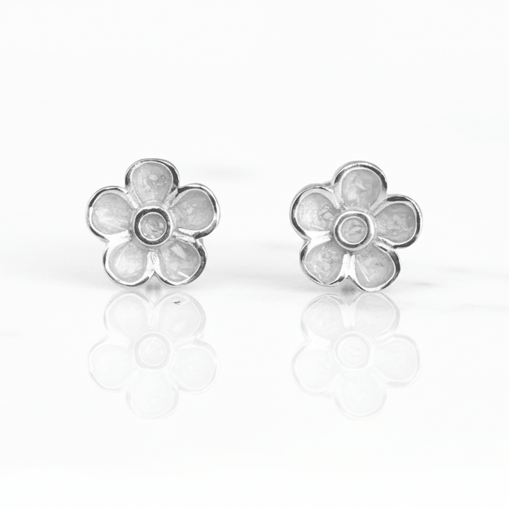 Dainty Forget Me Not Memorial Earrings - Nicky Robin Memorial Jewellery