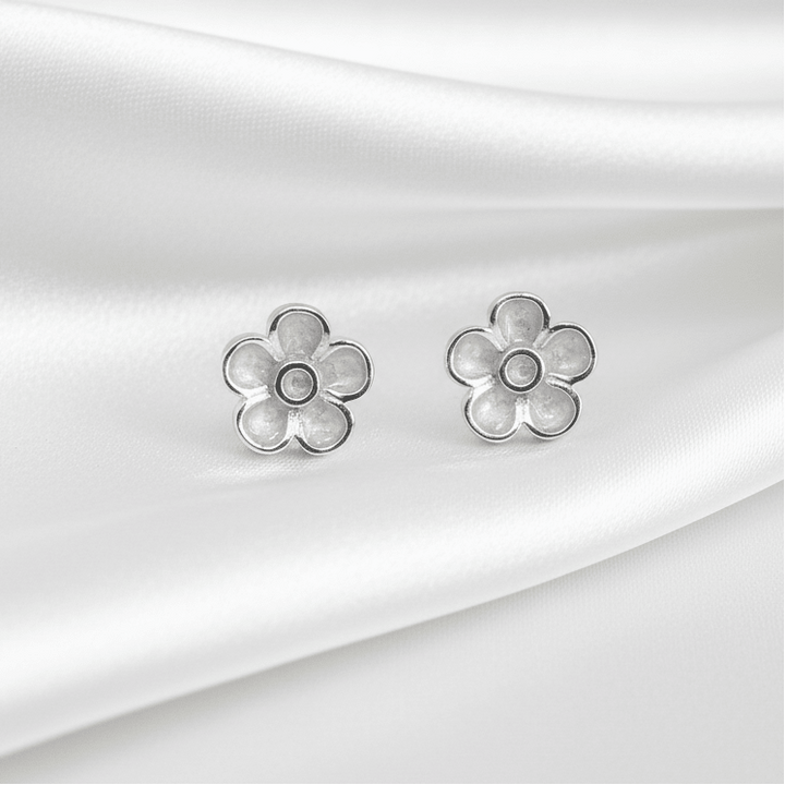 Dainty Forget Me Not Memorial Earrings - Nicky Robin Memorial Jewellery
