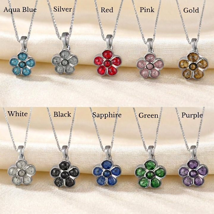 Dainty Forget Me Not Memorial Necklace - Nicky Robin Memorial Jewellery