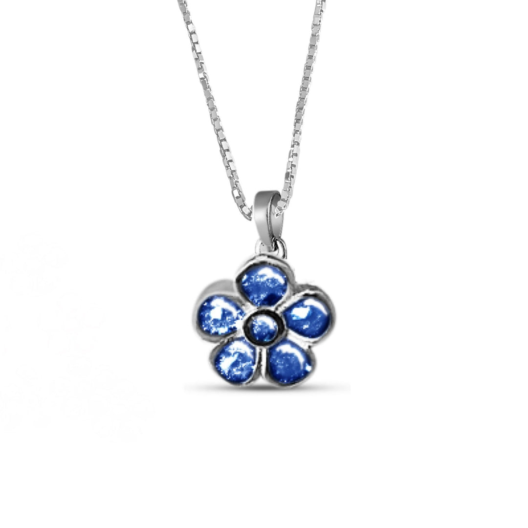 Dainty Forget Me Not Memorial Necklace - Nicky Robin Memorial Jewellery