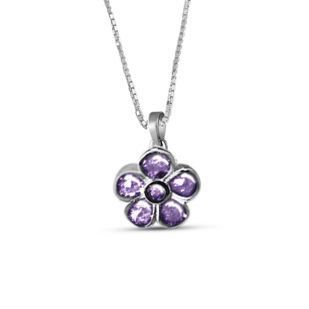 Dainty Forget Me Not Memorial Necklace - Nicky Robin Memorial Jewellery