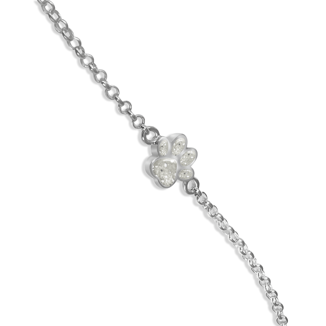 Dainty Paw Memorial Ashes Bracelet - Nicky Robin Memorial Jewellery