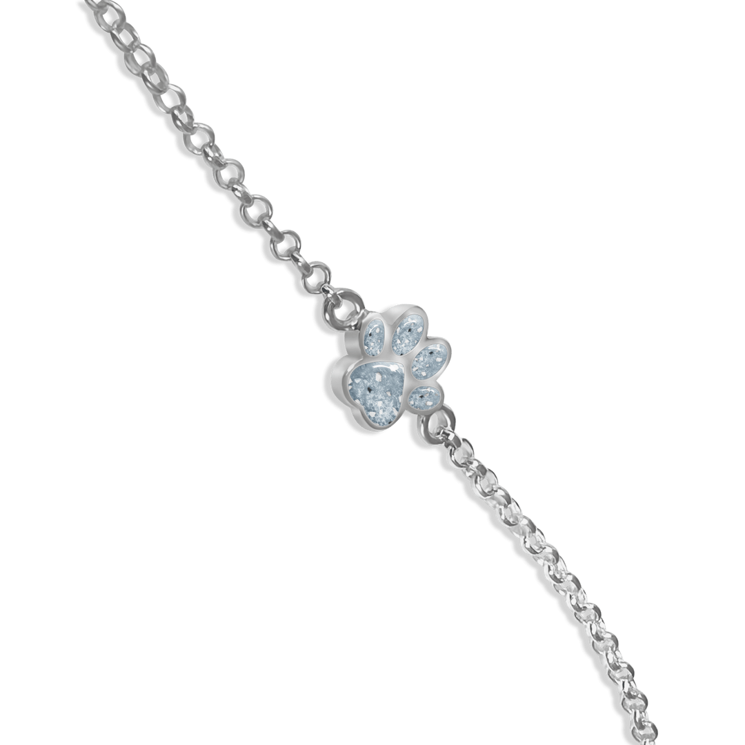 Dainty Paw Memorial Ashes Bracelet - Nicky Robin Memorial Jewellery