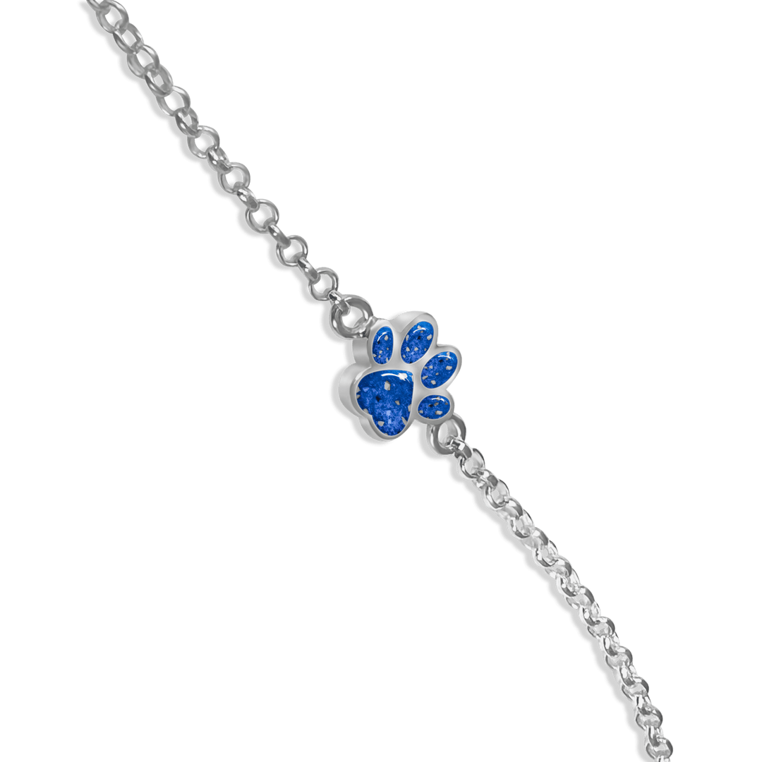 Dainty Paw Memorial Ashes Bracelet - Nicky Robin Memorial Jewellery