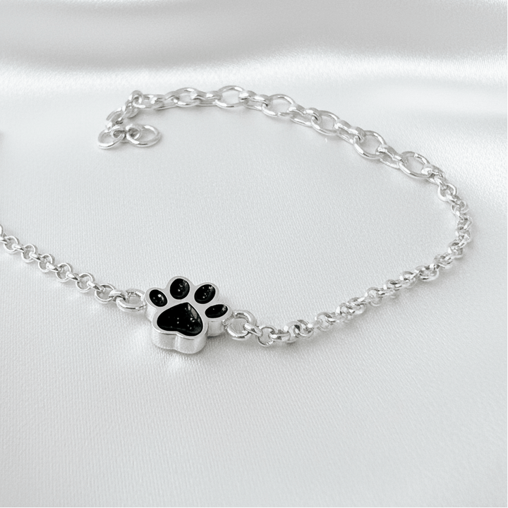 Dainty Paw Memorial Ashes Bracelet - Nicky Robin Memorial Jewellery